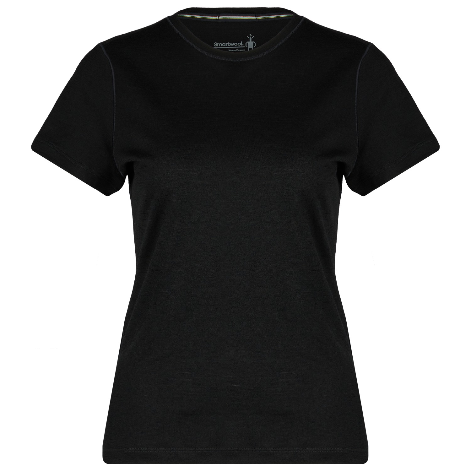 Рубашка из мериноса Smartwool Women's Merino Short Sleeve Tee, черный футболка smartwool merino plant based dye short sleeve tee цвет canary