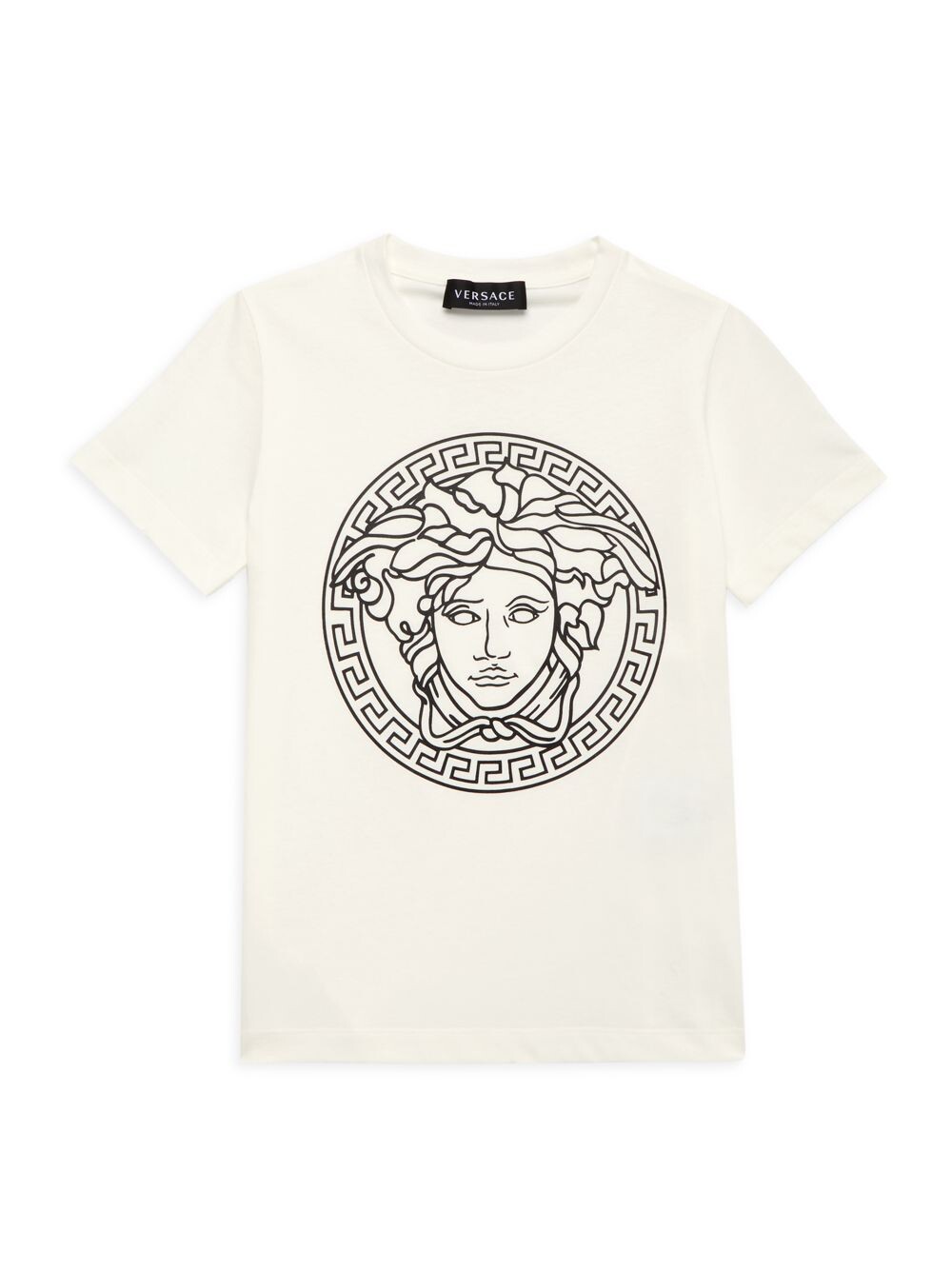 

Футболка Little Kid's & Kid's St. Medusa с круглым вырезом Versace, белый