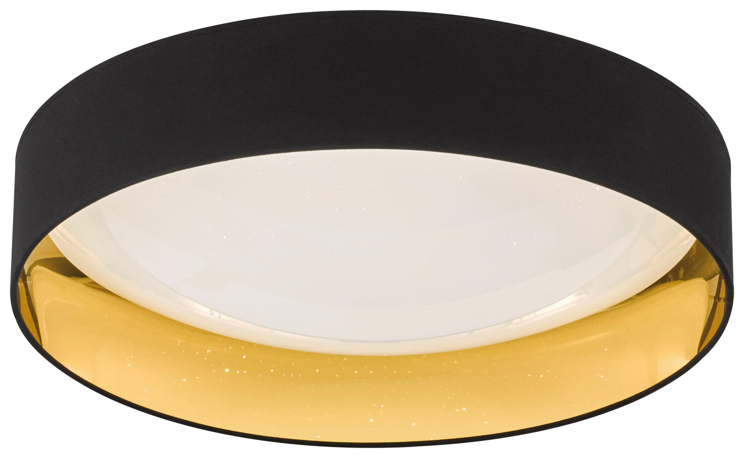 

Светодиодный потолочный светильник Fischer & Honsel, 60x13 см, черный/золотой