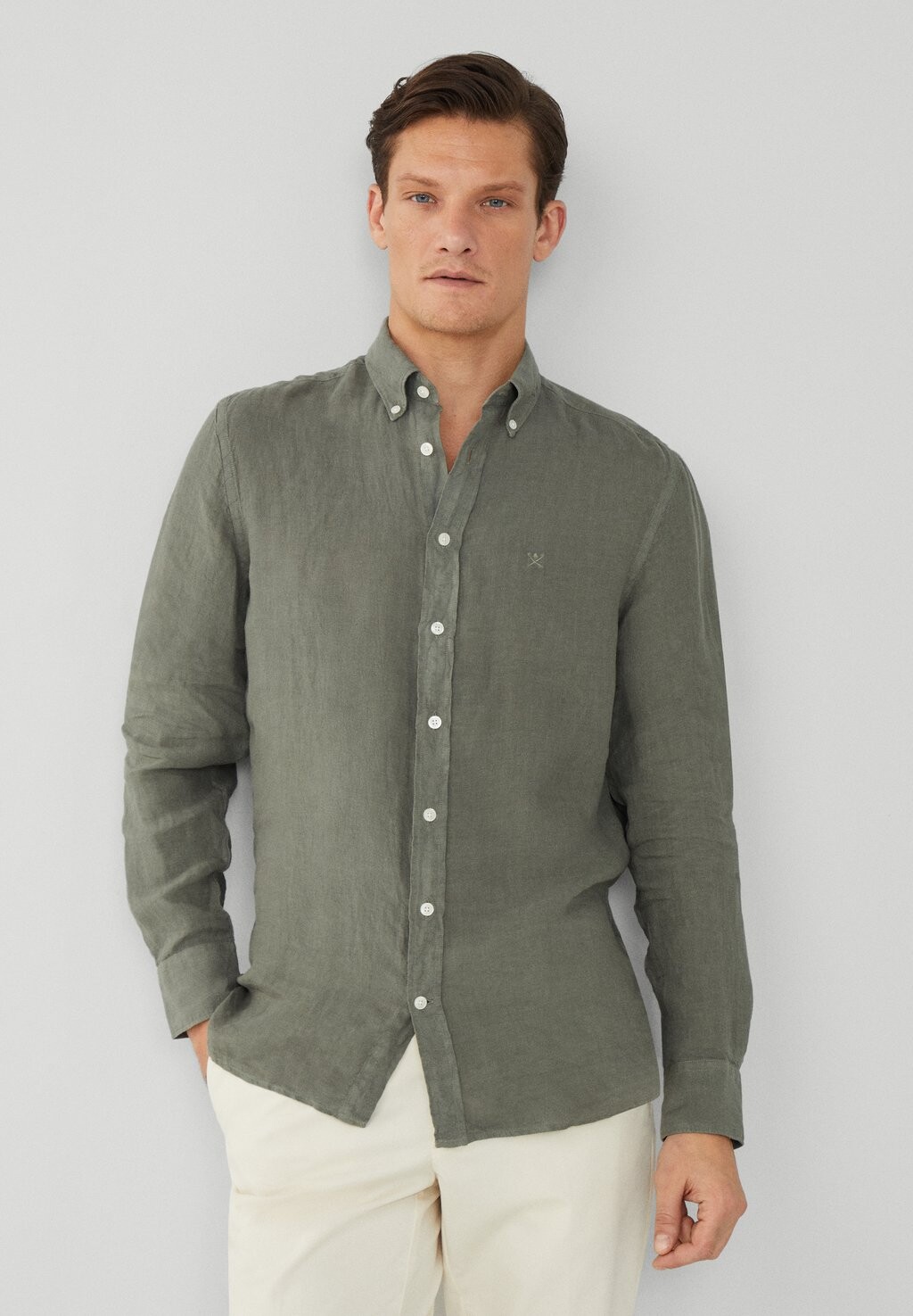 

Рубашка Hackett London, хаки
