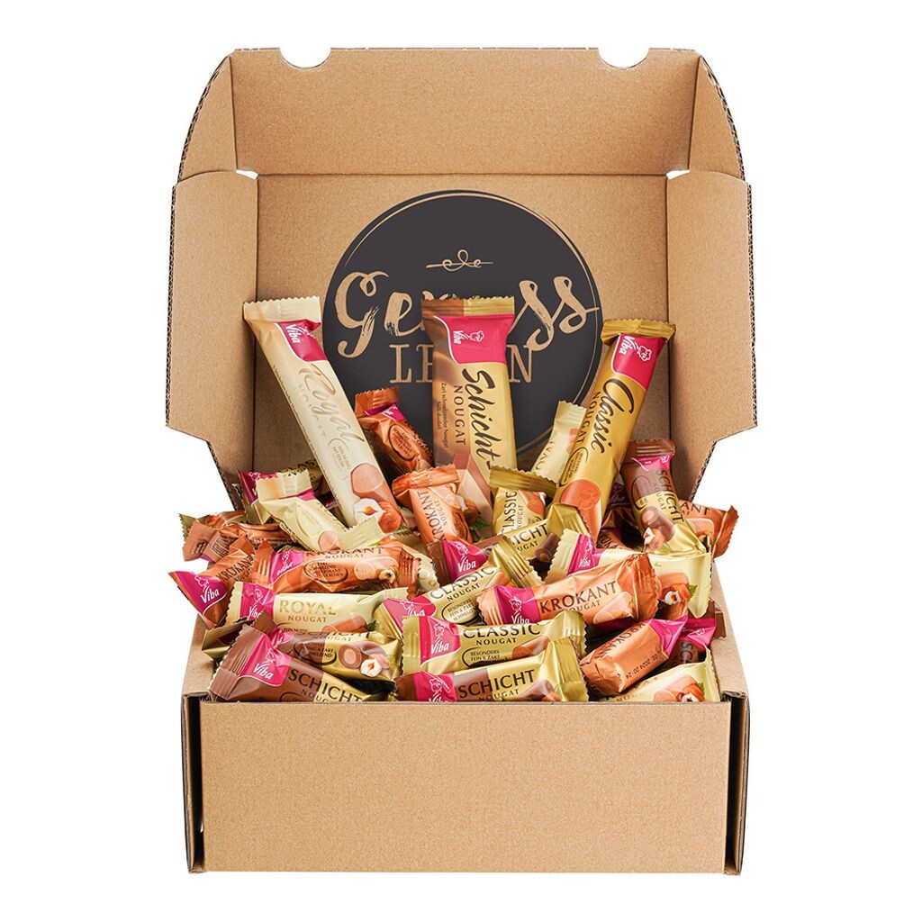 

Коробка Gourmet Life с Viba Mix 500 г разнообразной нуги высшего класса Genussleben