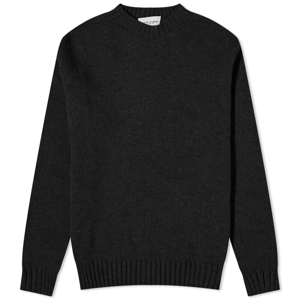 Country Of Origin Бесшовный трикотаж Supersoft Crew Knit, черный джемпер country of origin supersoft seamless crew knit