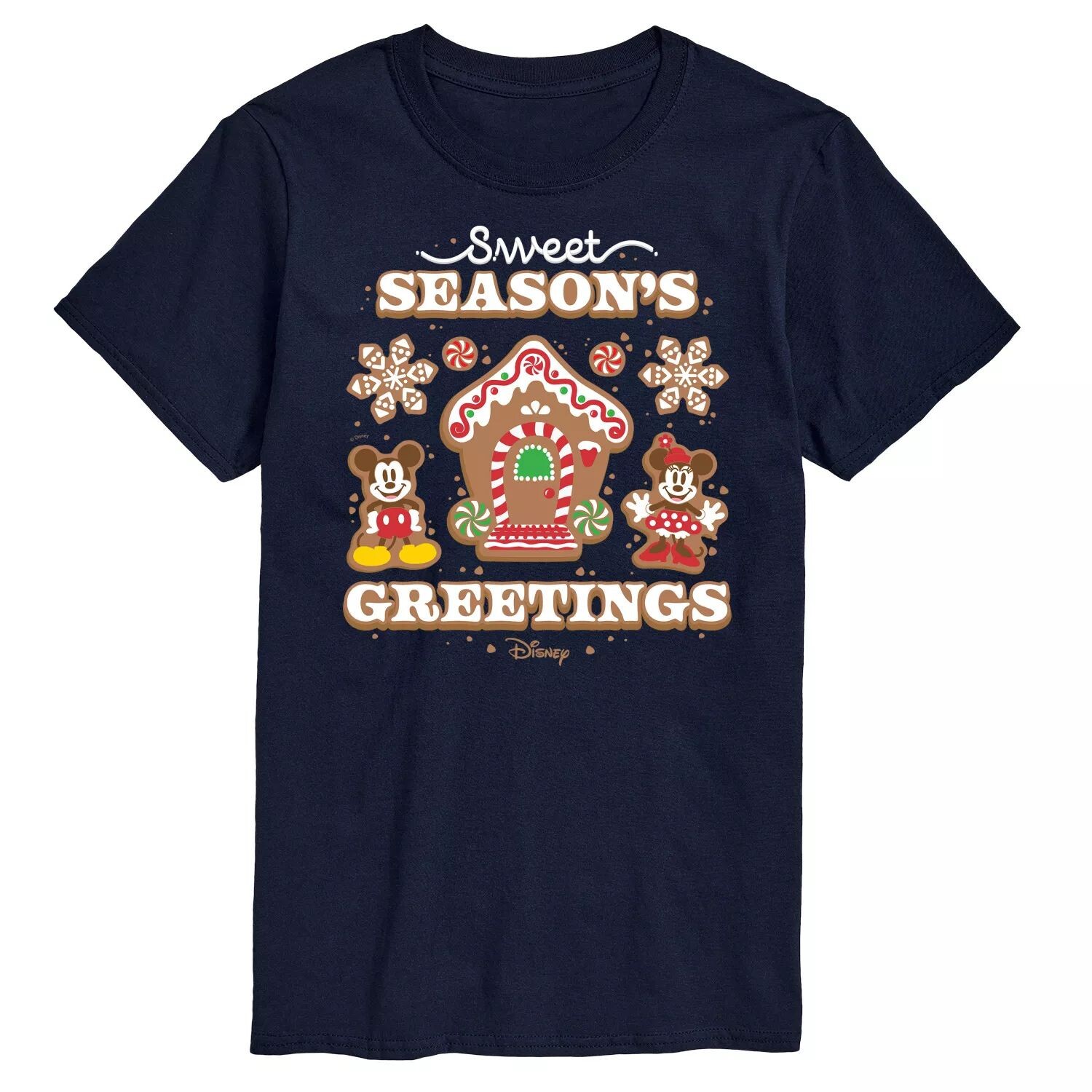 

Футболка с рисунком 's Big & Tall Sweet Seasons Greetings Disney, синий