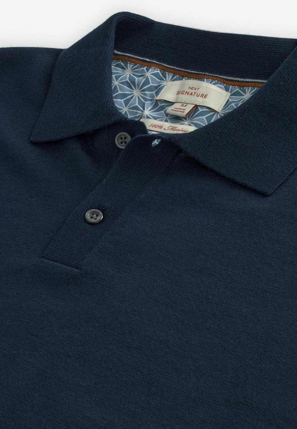 

Рубашка-поло Short Sleeve Standard Next, темно-синяя