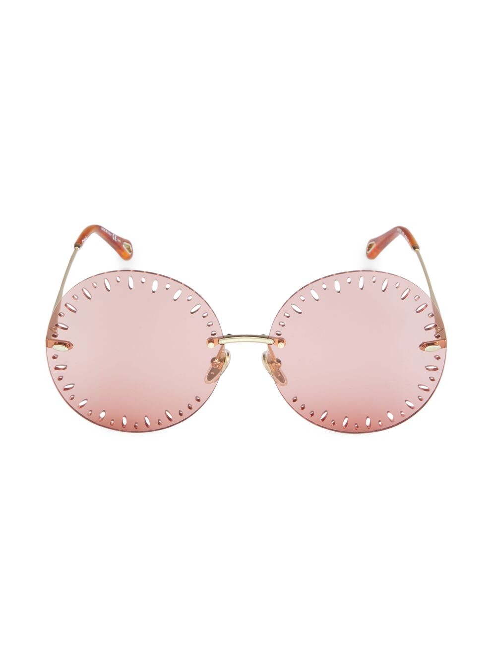 

Круглые солнцезащитные очки Yse 60 мм Chloé, золотой