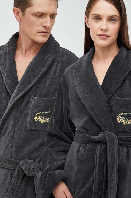

Лакост халат Lacoste, серый