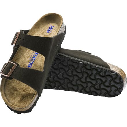 Замшевые сандалии Arizona с мягкой стелькой мужские Birkenstock, цвет Mocha Suede цена и фото