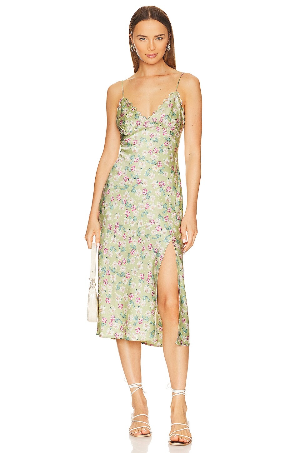 

Платье ASTR the Label Florentina, цвет Lime & Pink Floral