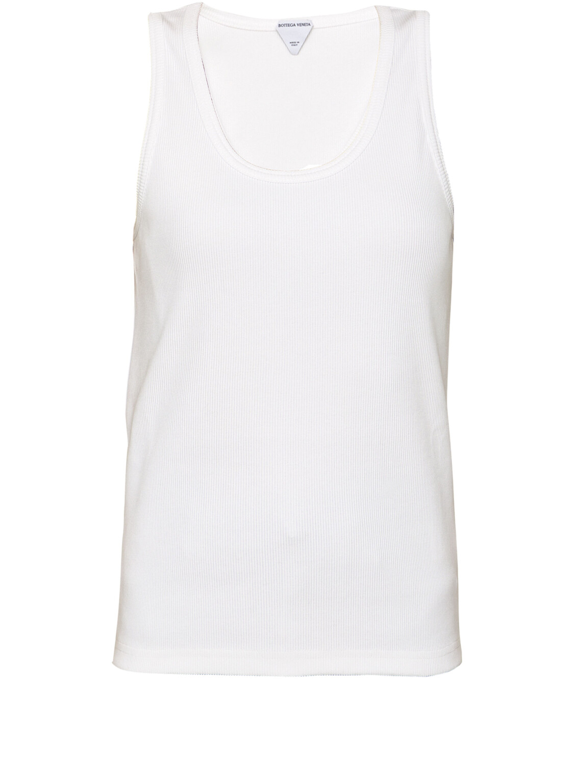 

Топ Bottega Veneta White cotton tank, белый