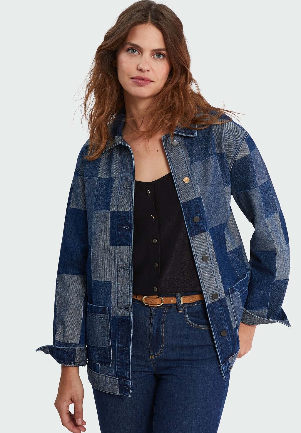 

Джинсовая куртка WITH PATCHWORK PATTERN I.Code by IKKS, цвет blue