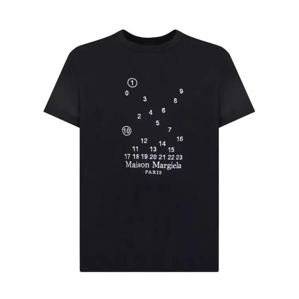 

Футболка cotton logo t-shirt Maison Margiela, черный