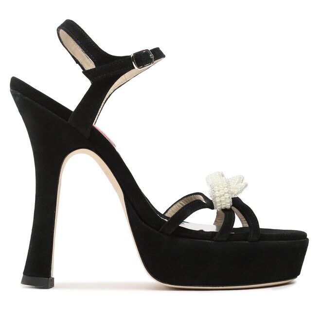 Сандалии Custommade Arlina Pearl Bow 999621047 Anthracite 999, черный