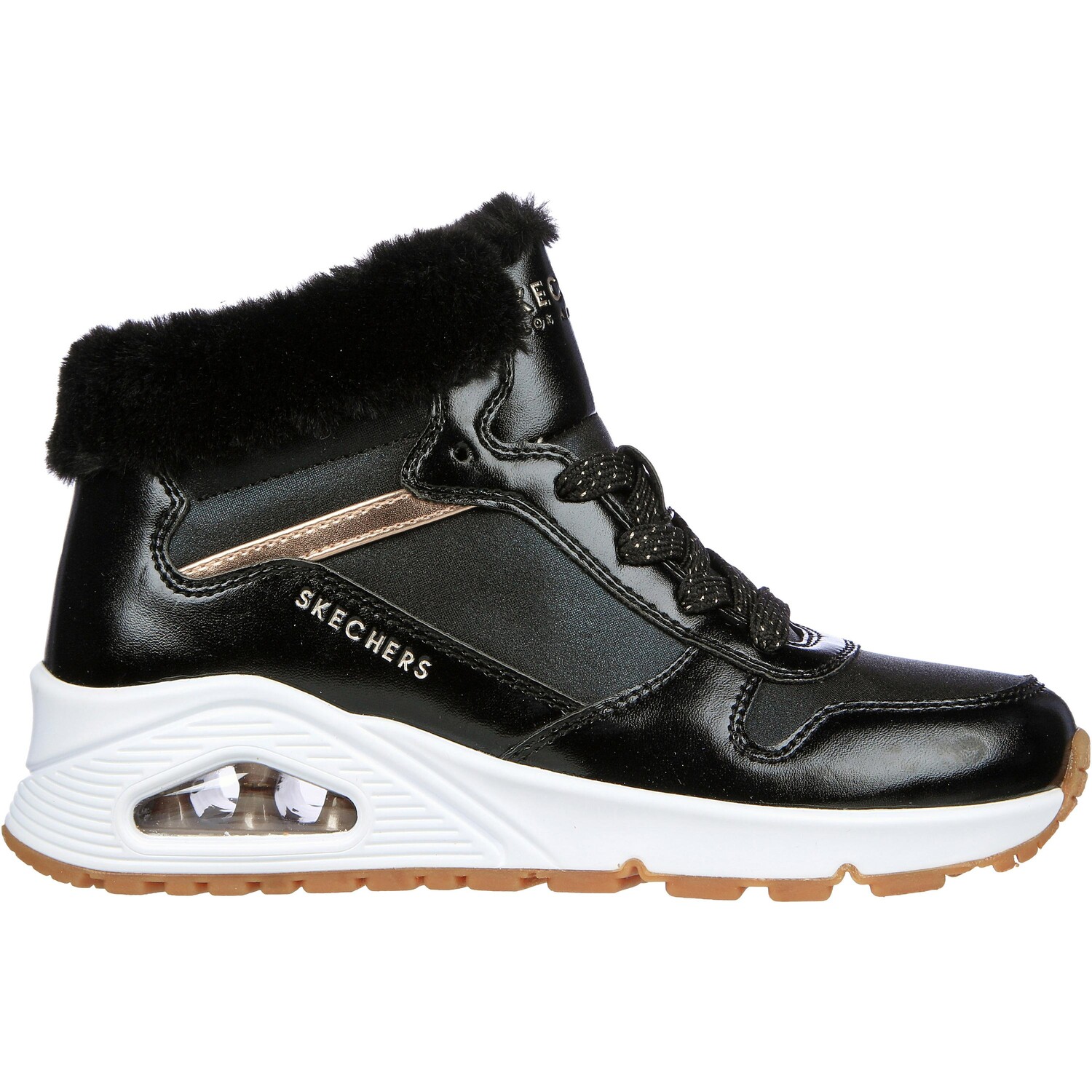 

Низкие кроссовки Skechers UNO, цвет black rose gold