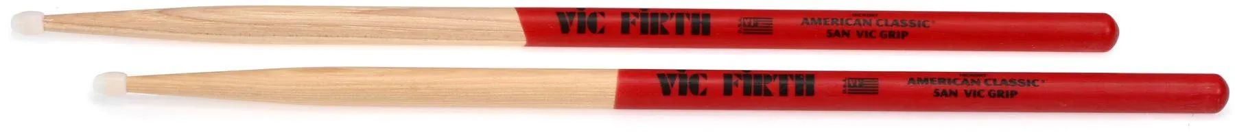 

Классические американские барабанные палочки Vic Firth с рукояткой Vic Grip — 5A — нейлоновый наконечник