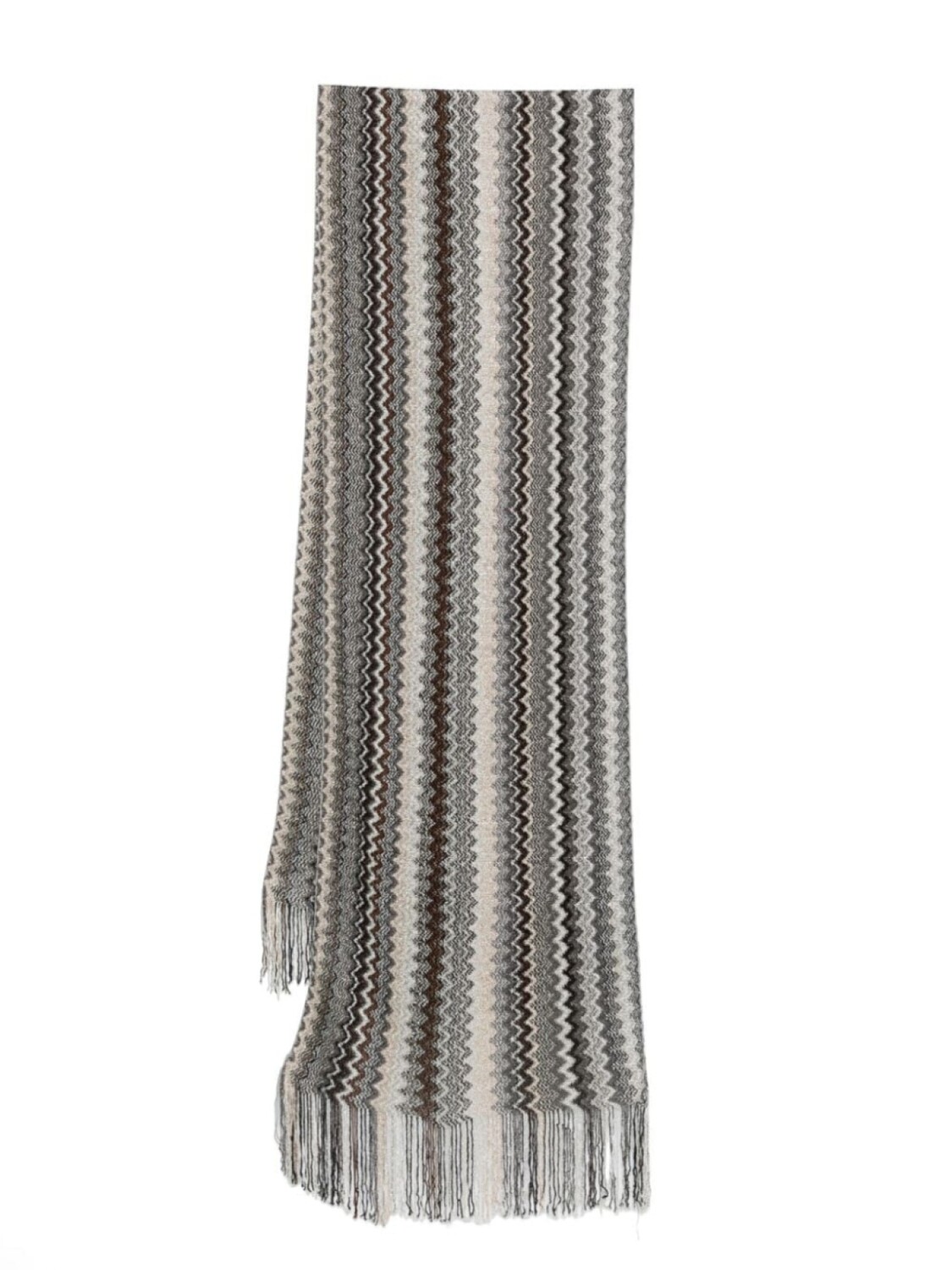 

Missoni шарф зигзагообразной вязки, коричневый