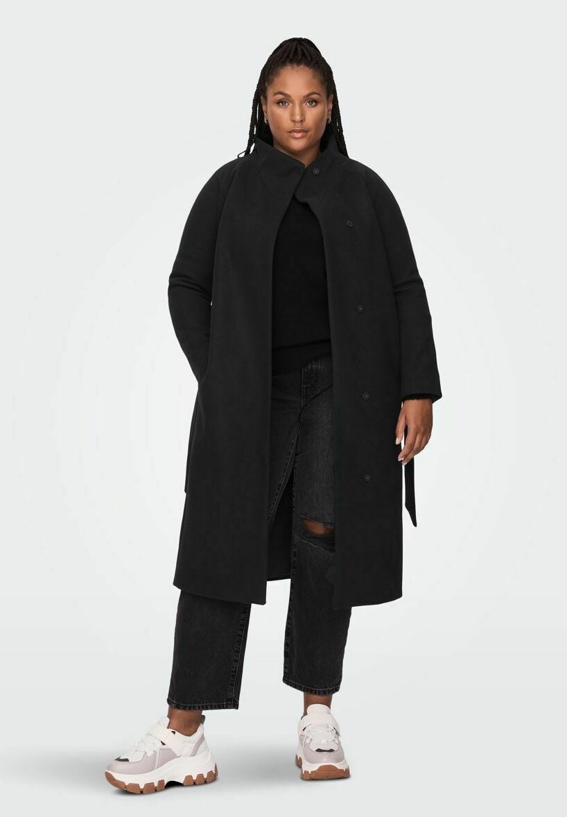 

Классическое пальто ONLY Carmakoma CURVY HIGH NECK, черный