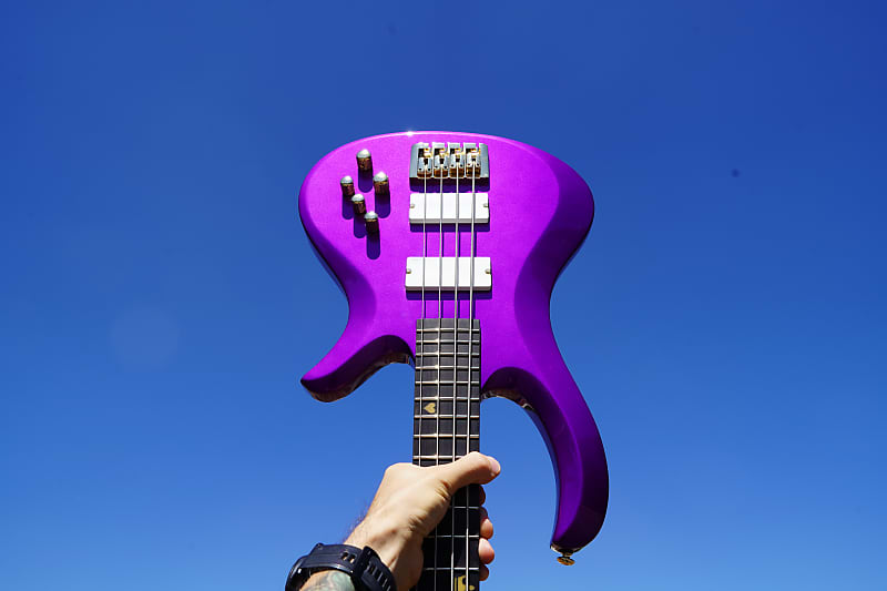 цена Басс гитара Schecter Diamond Series FreeZesicle Freeze Purple 4-String Bass Guitar