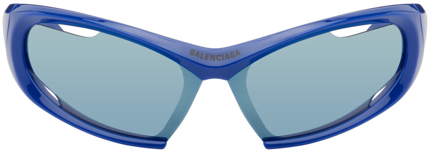 

Синие прямоугольные солнцезащитные очки Dynamo Balenciaga