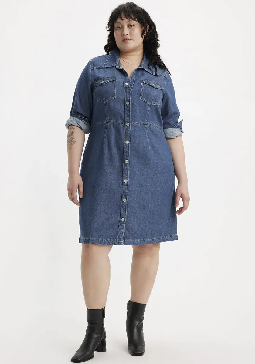 

Джинсовое платье Levi's Plus "Western Dress", синий