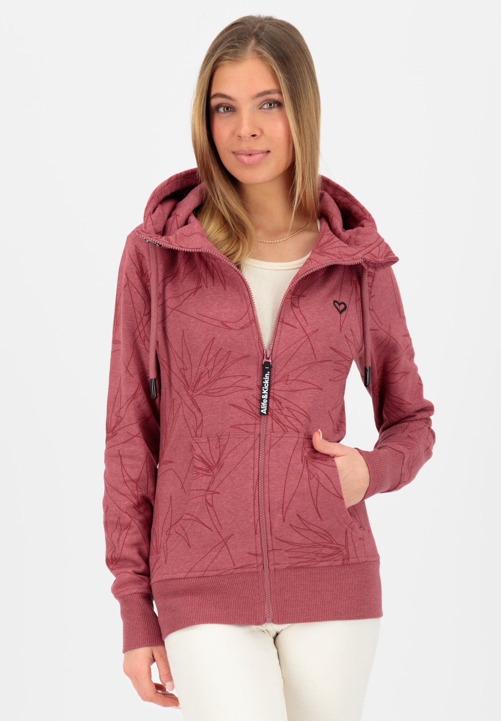 

Толстовка YASMIN HOODED alife & kickin, цвет cranberry juice melange