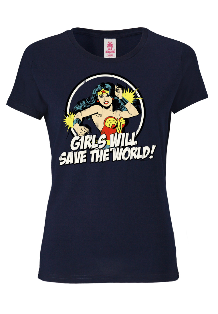 Футболка Logoshirt Wonder Woman, темно-синий цена и фото