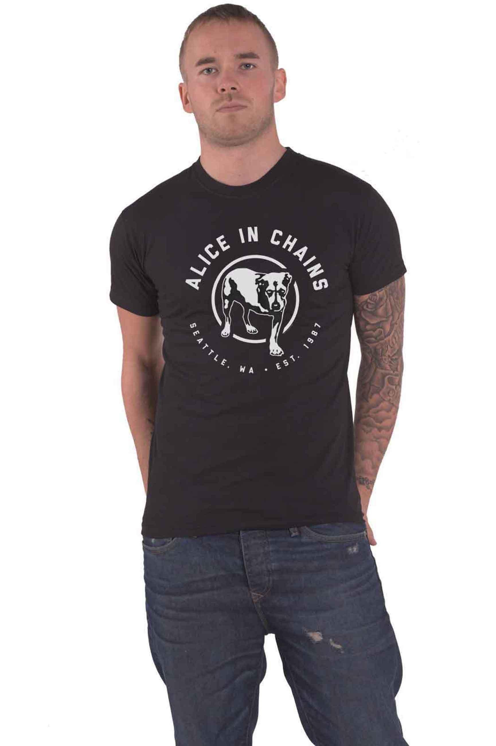 Футболка EST 1987 Alice In Chains, черный футболка in extenso с надписью на 3 года