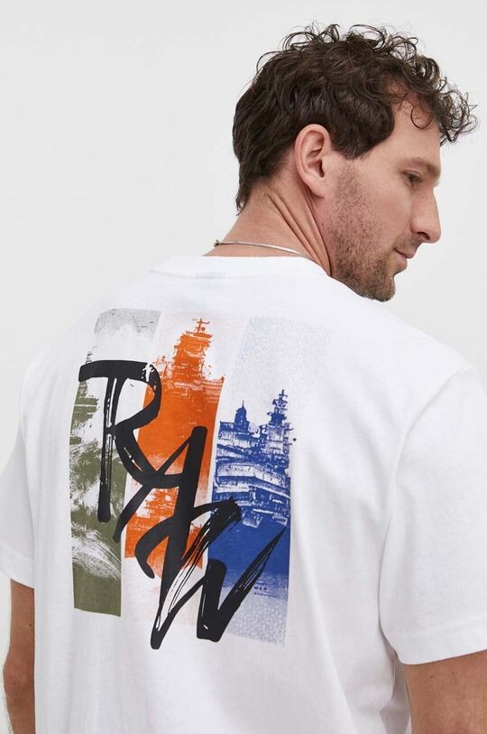 

Хлопковая футболка G-Star Raw, белый