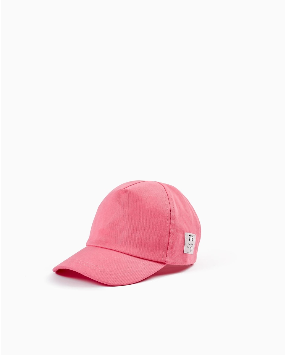 Простая розовая девичья кепка Zippy, розовый