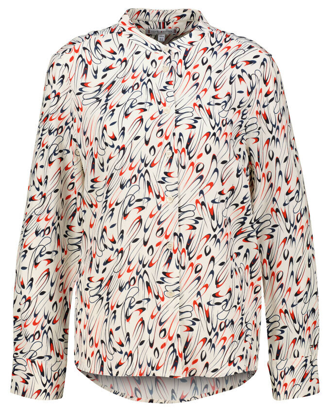 

Блузка из вискозы стандартного кроя Tommy Hilfiger, мультиколор