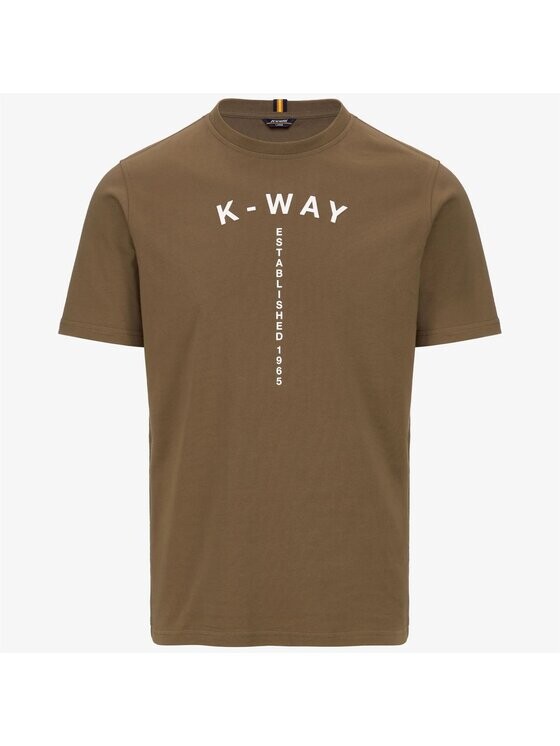 

Футболка стандартного кроя K-Way, коричневый