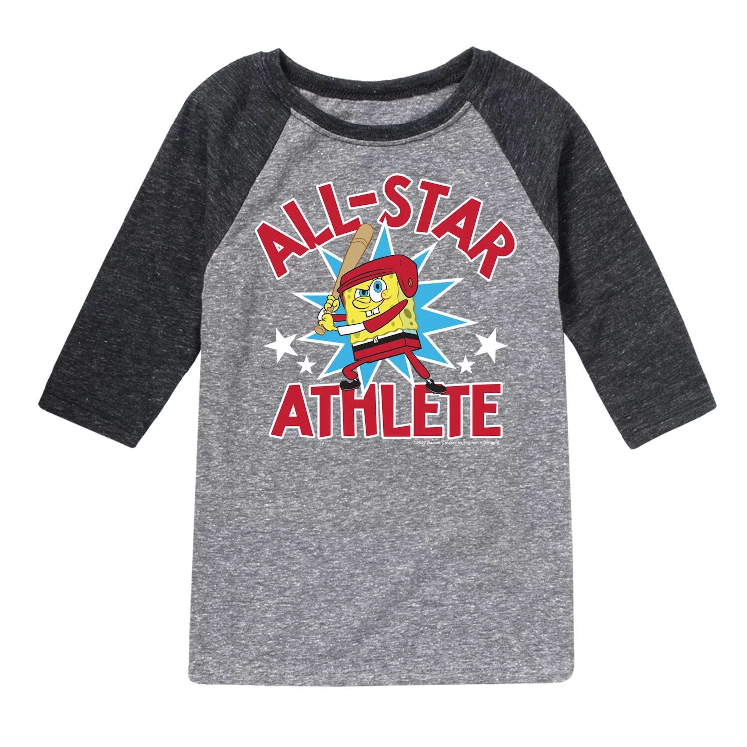 

Футболка с рисунком реглан для мальчиков 8–20 лет «Губка Боб» All Star Athlete Nickelodeon