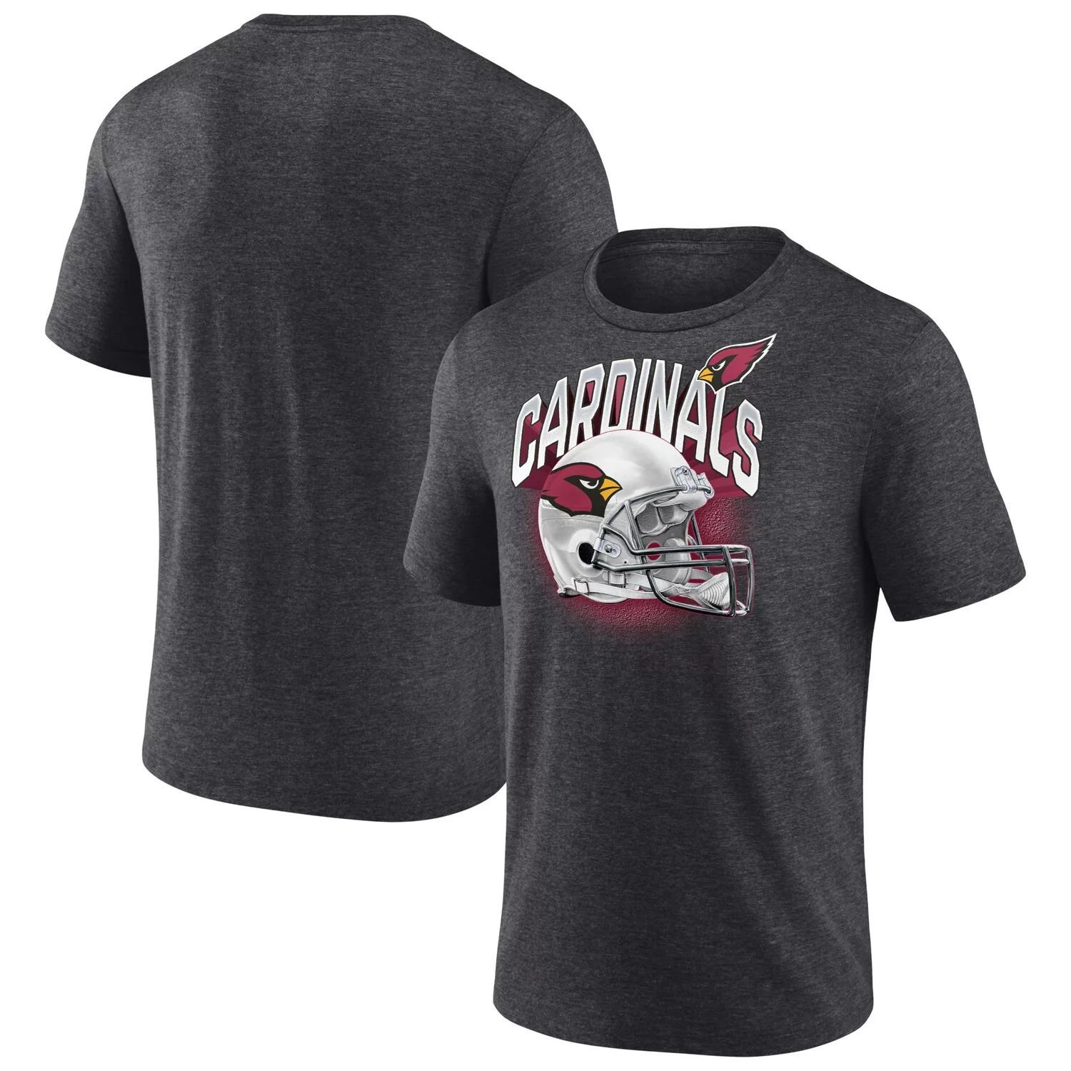 

Мужская темно-серая футболка Fanatics Arizona Cardinals End Round Tri-Blend с логотипом, Серый, Мужская темно-серая футболка Fanatics Arizona Cardinals End Round Tri-Blend с логотипом