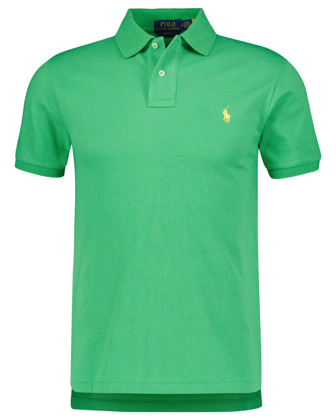

Рубашка поло узкого кроя с короткими рукавами Polo Ralph Lauren, зеленый