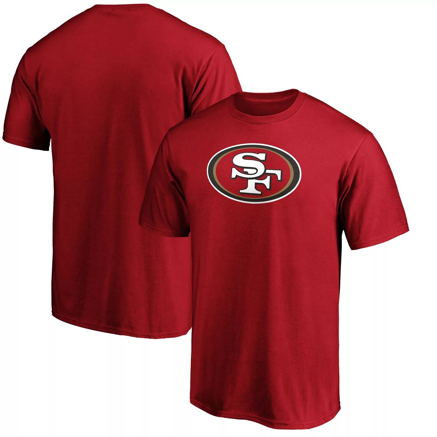 

Мужская футболка с логотипом Scarlet San Francisco 49ers Primary Fanatics