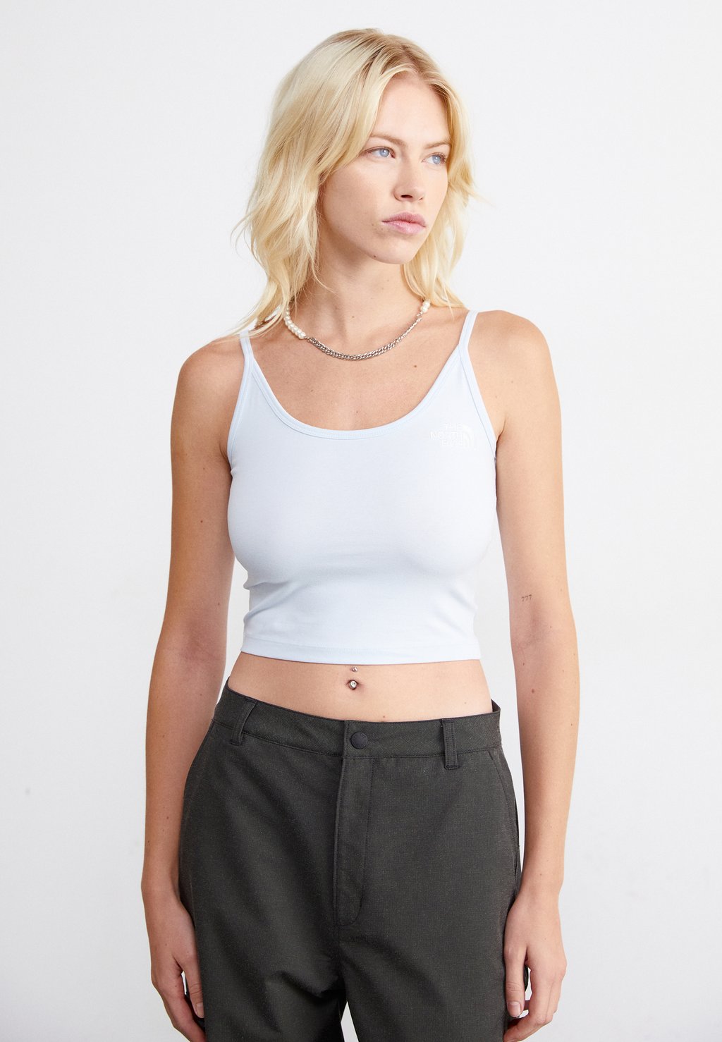 

Топ CROP TANK The North Face, цвет barely blue