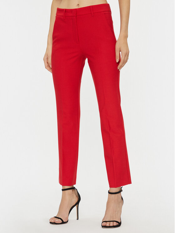 Тканевые брюки стандартного кроя Marella, красный тканевые брюки стандартного кроя dkny красный