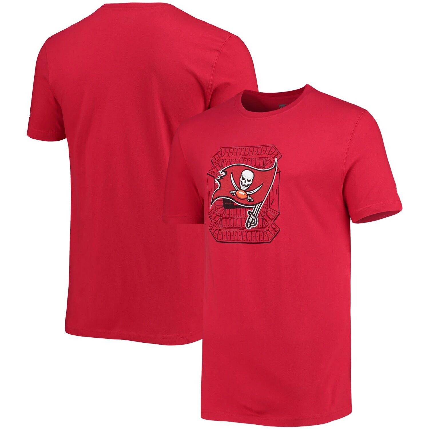 

Мужская красная футболка Tampa Bay Buccaneers Stadium New Era, Красный
