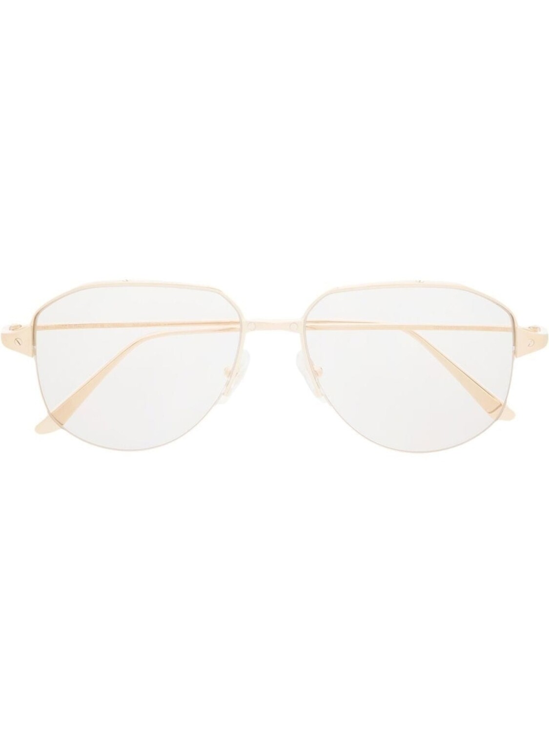 

Cartier Eyewear солнцезащитные очки-пилоты, золотистый