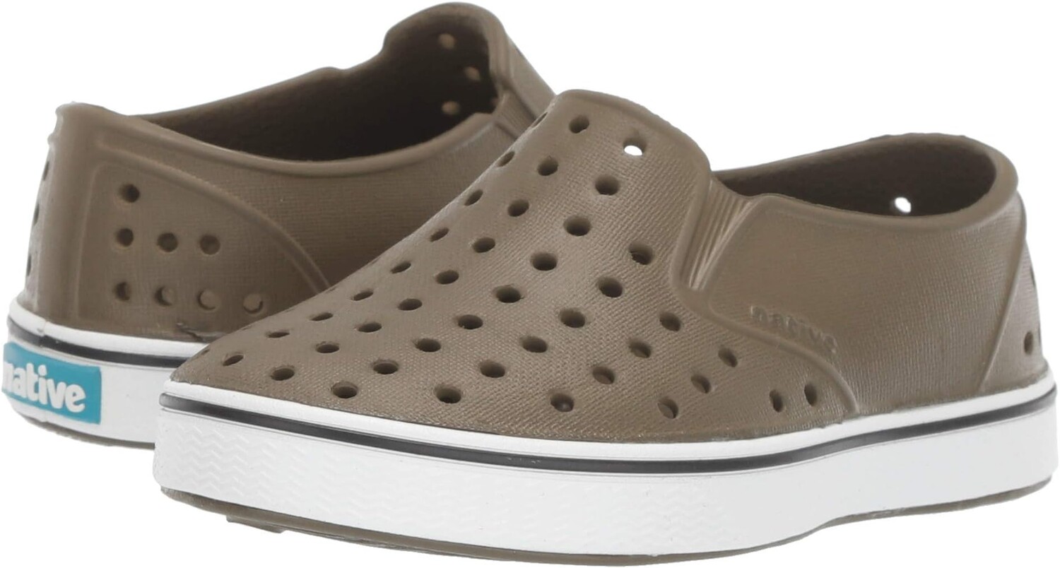 

Кроссовки Miles Slip-On Native Shoes Kids, цвет Utility Green/Shell White