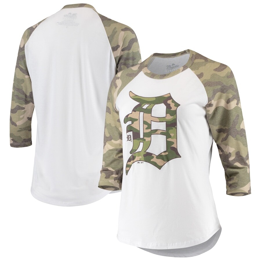

Футболка с длинным рукавом Majestic Threads Detroit Tigers, белый