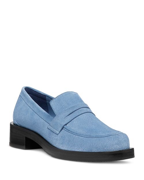 

Женские замшевые лоферы Palmer Bold Stuart Weitzman, цвет Blue