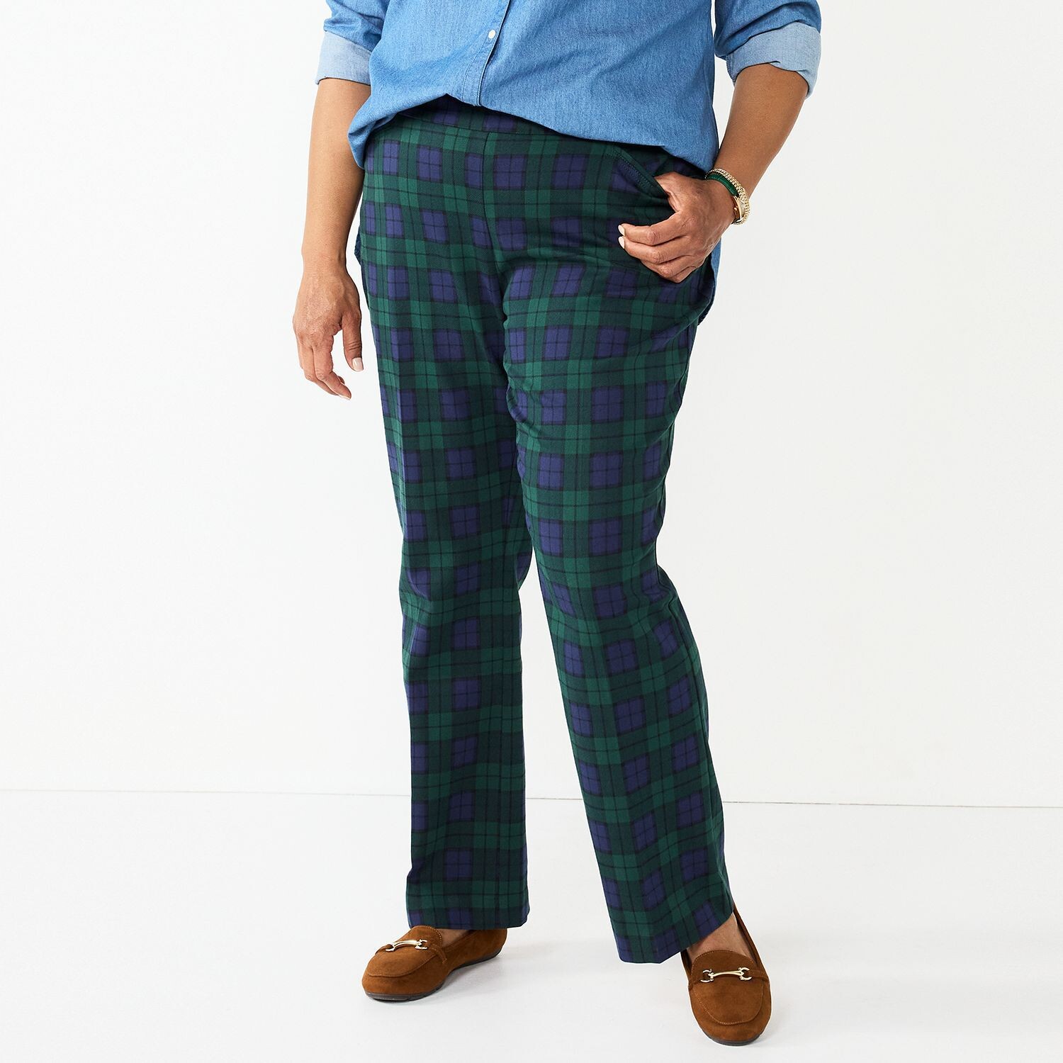 

Легкие эластичные брюки больших размеров Croft & Barrow Bootcut Croft & Barrow