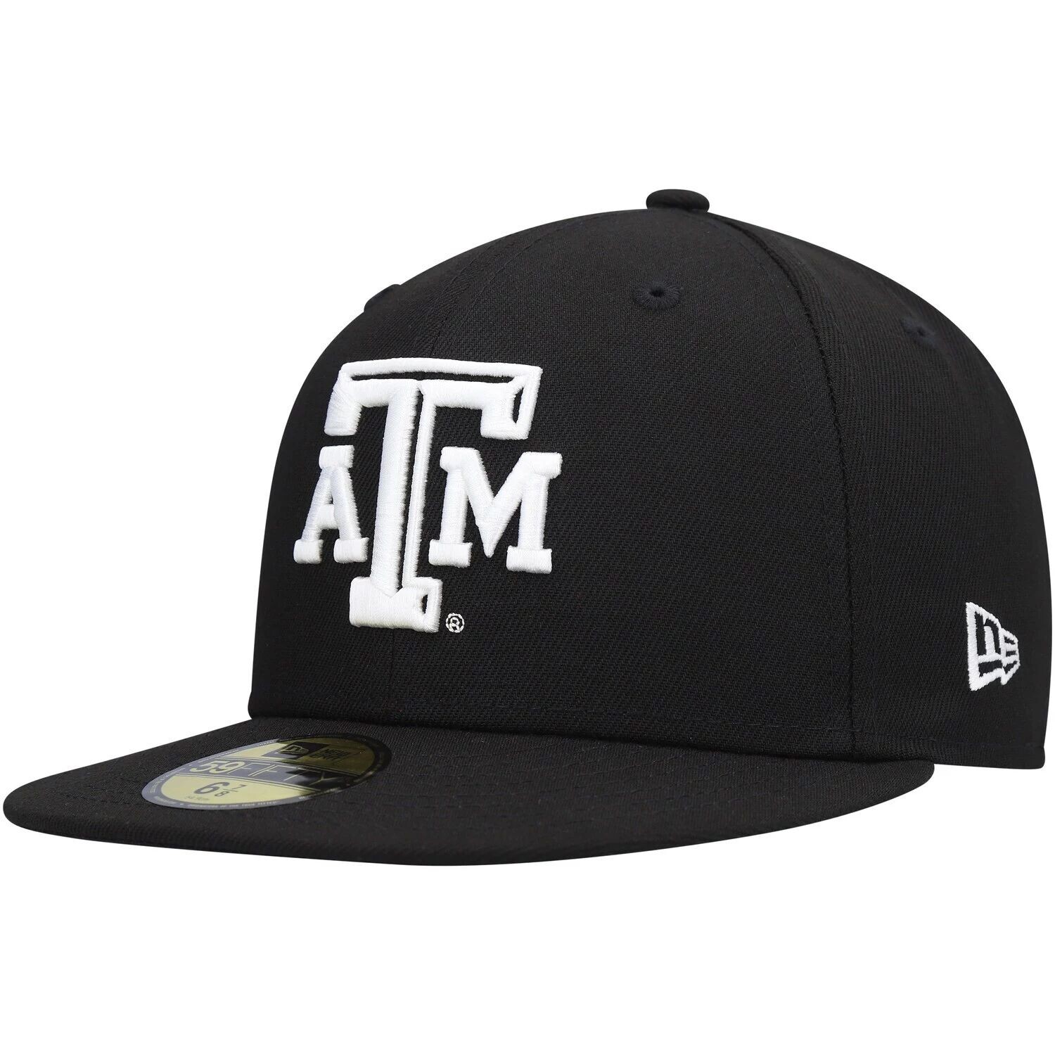 

Мужская приталенная шляпа New Era Texas A&M Aggies черно-белая 59FIFTY