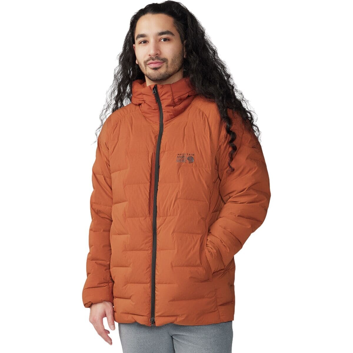 

Стретч-даун-парка Mountain Hardwear, цвет iron oxide
