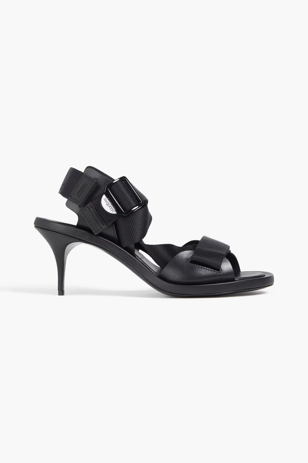 

Сандалии из грогрена и кожи Alexander Mcqueen, черный