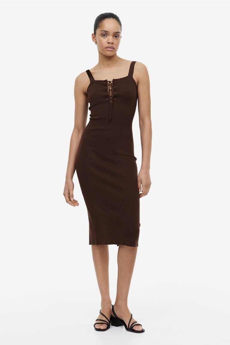 

Платье с кружевной отделкой H&M