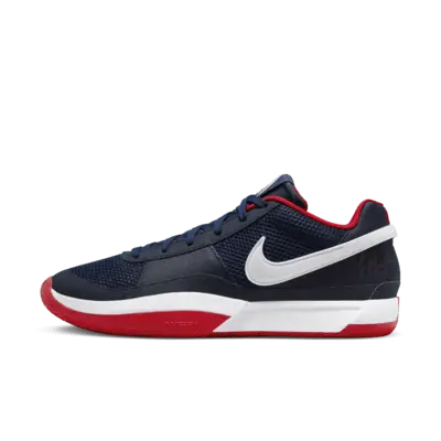 

Кроссовки Nike Ja 1 Basketball Shoes, цвет Midnight Navy/University Red/White