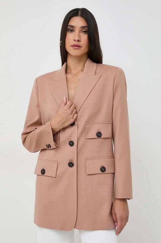 

Шерстяная куртка Pinko, бежевый