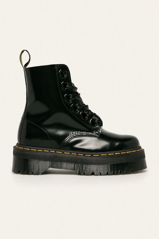 

Кожаные байкерские ботинки Dr. Martens, черный