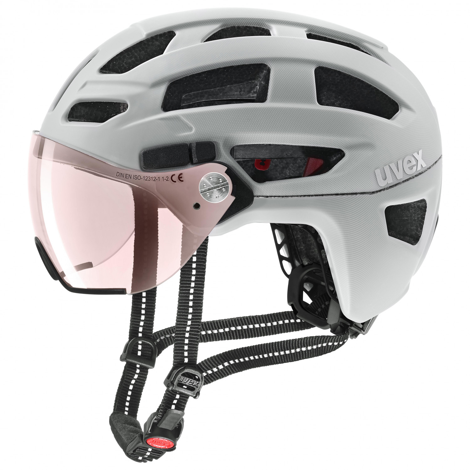 Велосипедный шлем Uvex Finale Visor Vario, цвет Papyrus Mat шлем uvex 700 visor серый размер 52 55